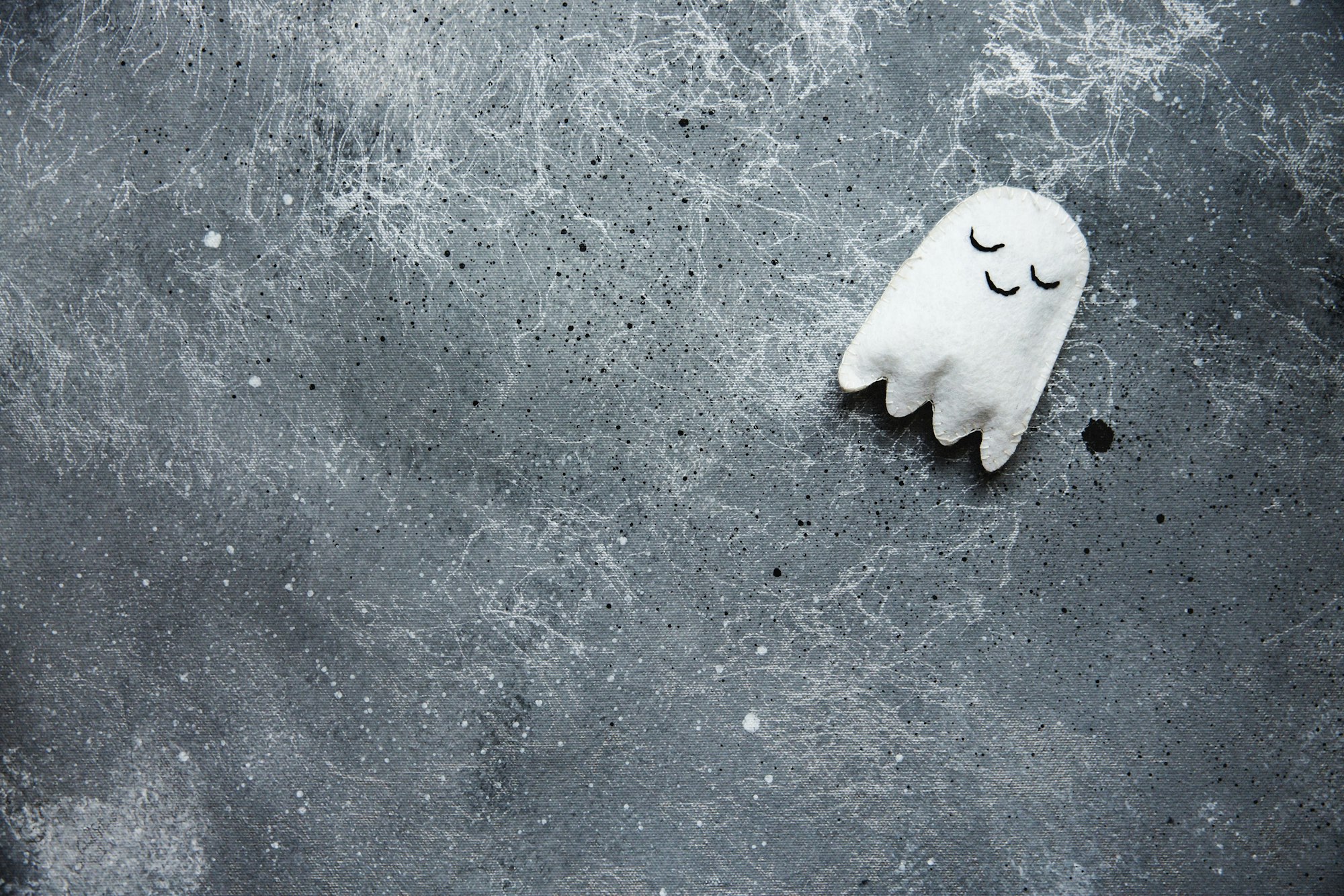 Halloween background with decorative ghost